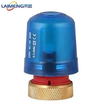 M30*1.5 Actuator Thermol Agored Ar Gau Fel arfer ar gyfer Gwresogi Llawr Dŵr